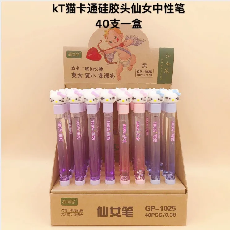 

40pcs Gel Pens Cartoon Pig black gel-ink pens for writing student pen Cute stationery office school supplies 0.5mm