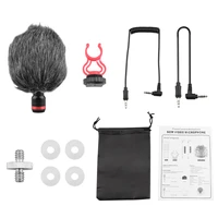 condenser microphone wired cardioid pointing recording camera microphone for dji pocket 2 gimbal camera accessories