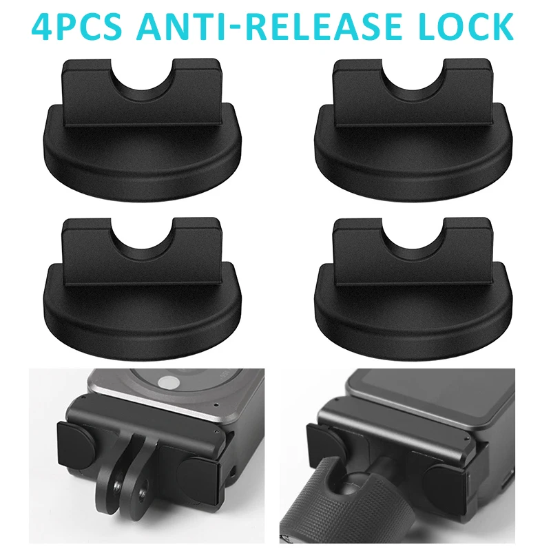 

Pohiks 4pcs Camera Durable Sillcone Anti-release Lock High Quality Safety Plug Soft Cover Lock-up Cameras Accessories