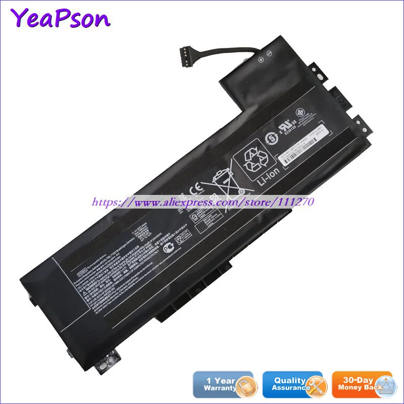 Yeapson 11 4 V 90Wh Подлинная VV09XL HSTNN DB7D батарея для ноутбука HP ZBook 15 G3 / 17 серия мобильных