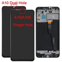 original a10 lcd for samsung galaxy a10 a105 a105f sm a105f 2019 lcd with frame 6 22 inch display a105f touch screen parts