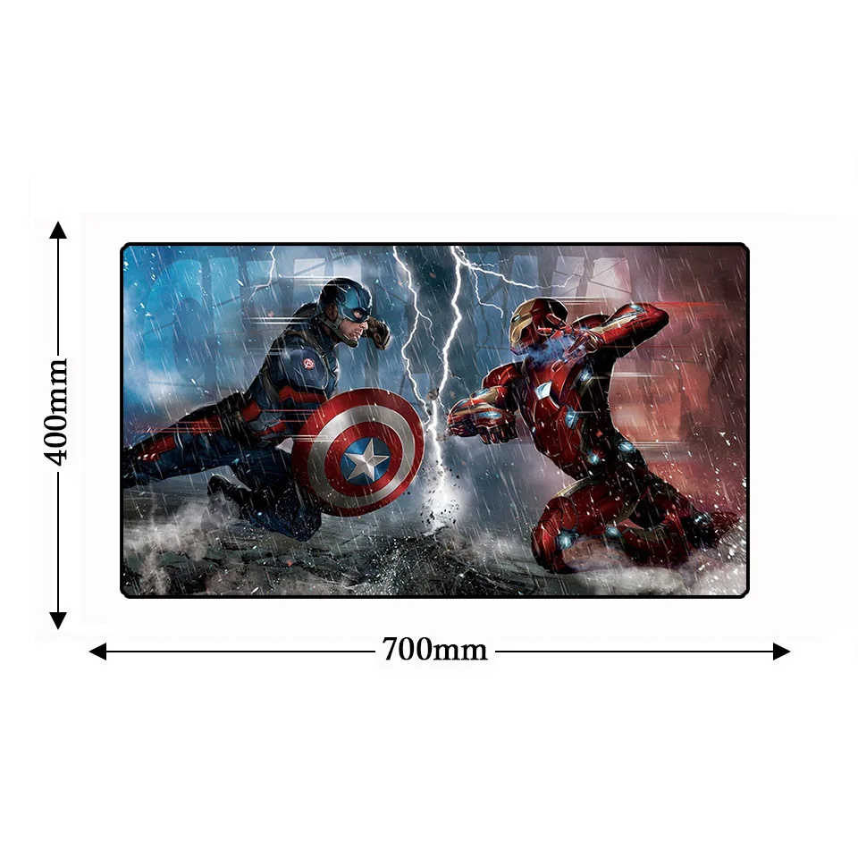 Большой коврик для мыши Avengerse Infinity War игровой Противоскользящий компьютерный
