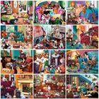 MomoArt Алмазная вышивка собака 5D DIY Алмазная мозаика кошка алмазная картина животное картины стразами полная выкладка подарок ручной работы Украшение дома