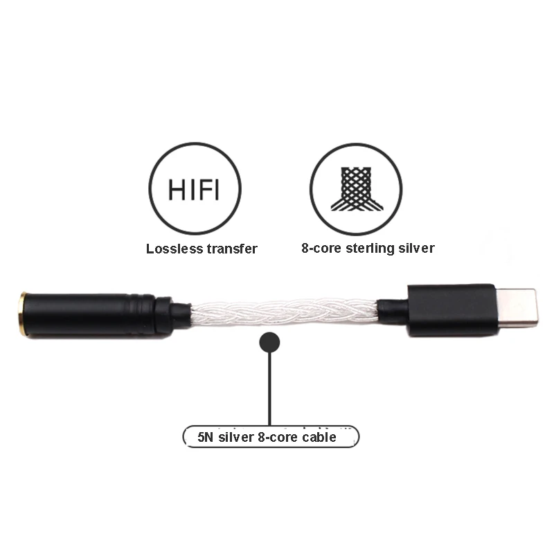Аудиоадаптер USB Type C Lusya адаптер для зарядки наушников 3 5 мм 4 2 стереоразъем 38 бит