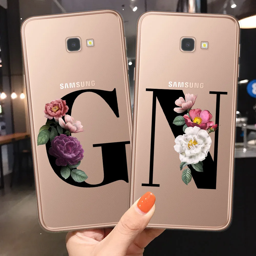 Пользовательское имя оболочки 26 букв ТПУ мягкий чехол для телефона с