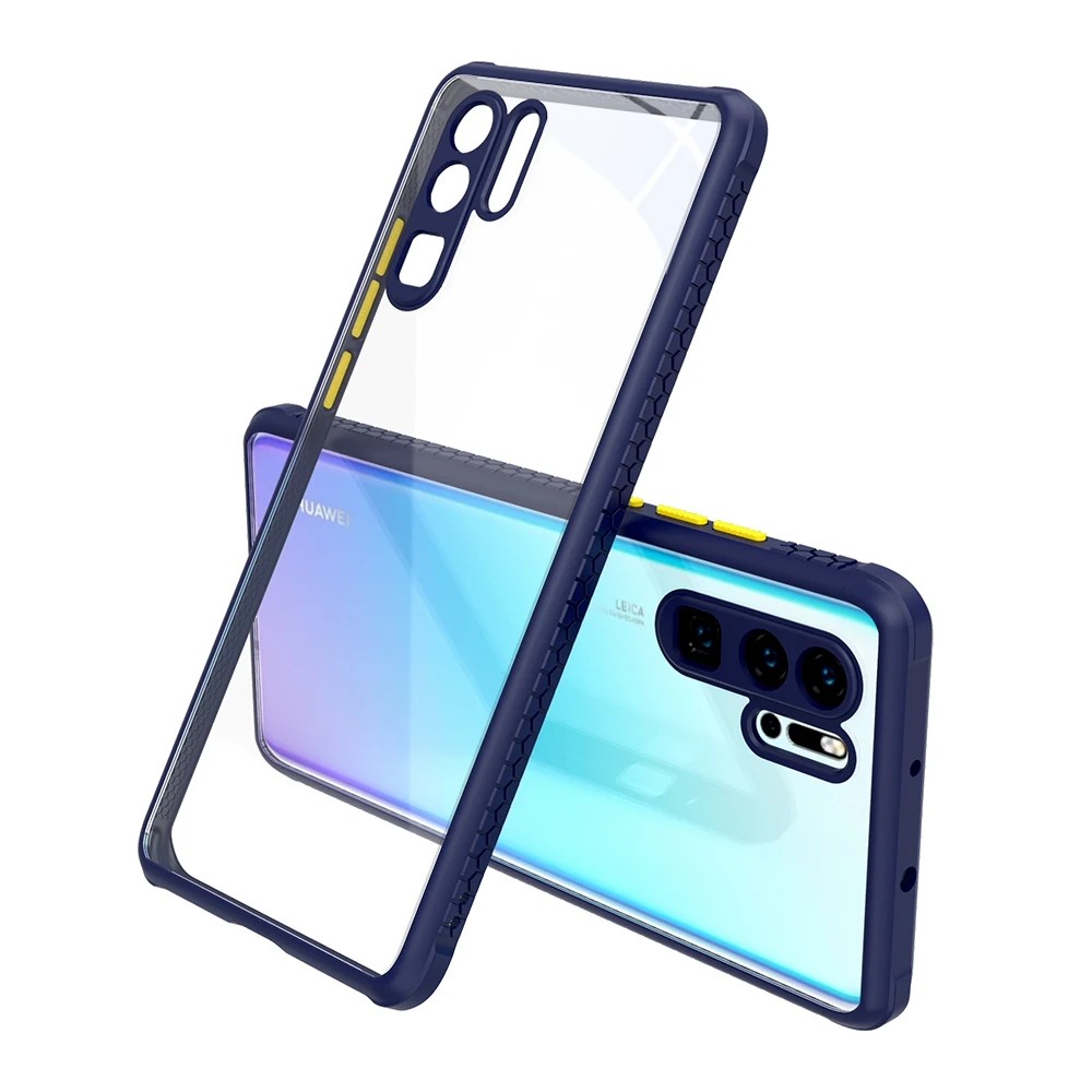 Чехол с колесами для Huawei P30 Pro прозрачная задняя крышка Роскошный Жесткий чехол