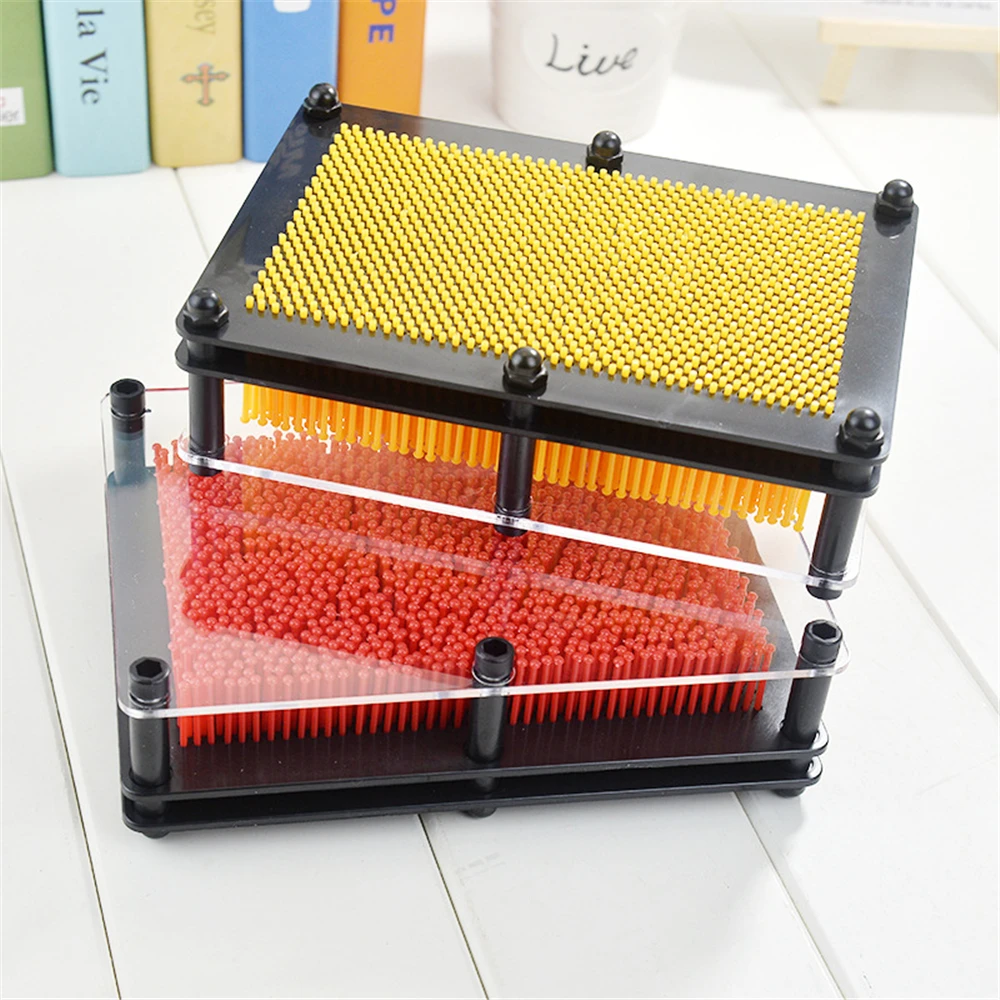 Волшебная 3D Ручная игла резьба Форма стерео фигурки жестов миниатюрные DIY Pin Art