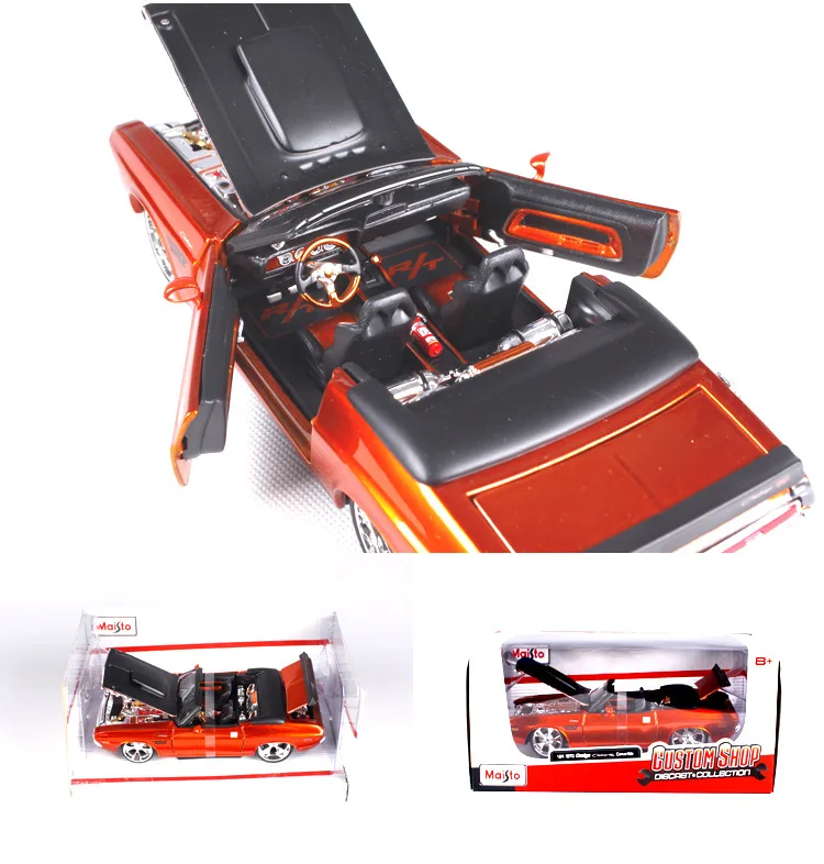 Maisto 1:24 1970 Dodge Challenger модель автомобиля из сплава литье под давлением модель автомобиля моделирование украшение автомобиля коллекция подарочная игрушка