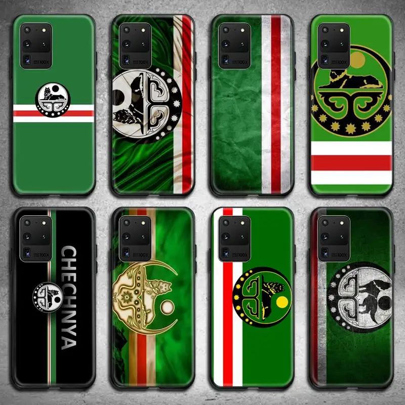 

Flag Of Chechnya Art Phone Case for Samsung S20 plus Ultra S6 S7 edge S8 S9 plus S10 5G lite 2020