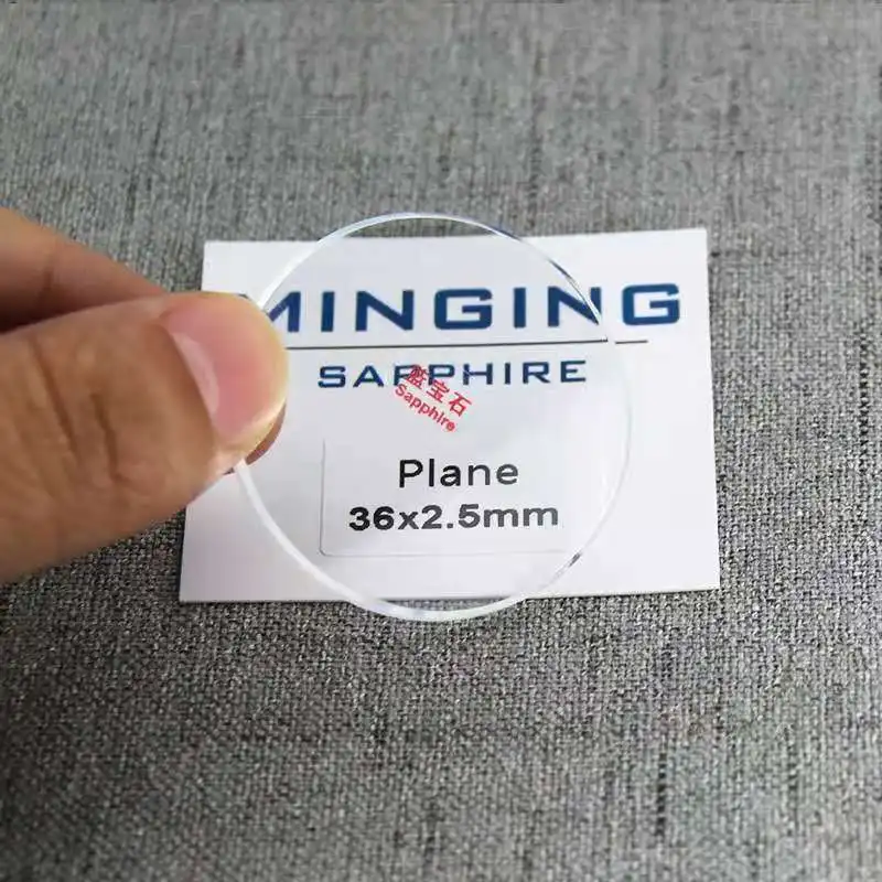 2.5mm Thickness Sapphire Watch Glass Crystal 29mm~38.5mm High End Sapphire Watch Glass Replacement for Watchmakers