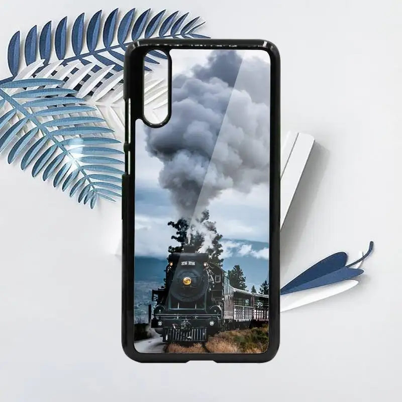

Retro Vintage train pattern Phone Case PC For Samsung galaxy S note 8 9 20 10 e lite2019 plus pro ultra