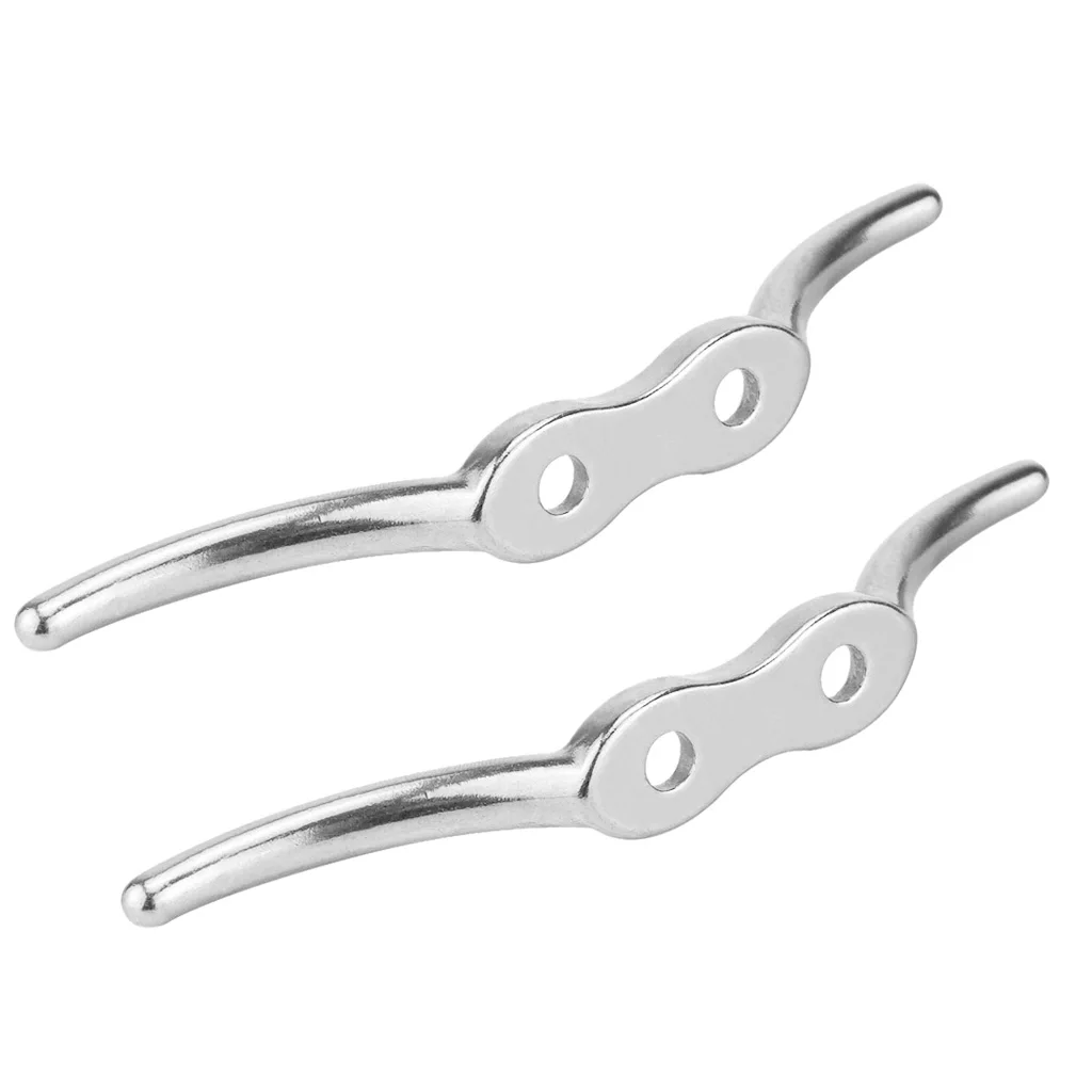 

Stainless Steel Boat Yacht Dock Deck Line Rope Marine Cleat/cleats 4"
