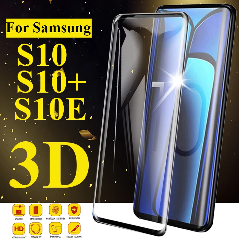 3D Защитное стекло для samsung galaxy s10 plus s10e Защитная пленка для экрана s8 s9 plus s 8 9 10 e Закаленное стекло Защитная пленка для камеры trem