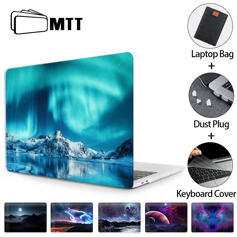 

MTT Laptop Case For Macbook Air Pro Retina 11 12 13 15 16 inch With Touch Bar funda Hard Cover A1989 A2289 A2141 Laptop Sleeve