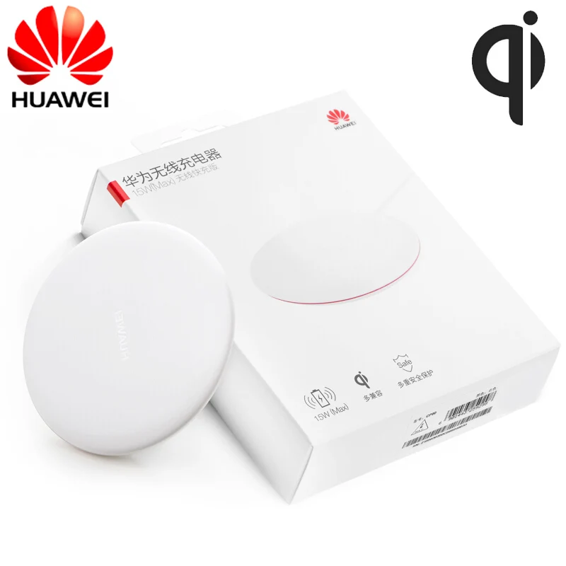 Оригинальное Беспроводное зарядное устройство HuaWei Mate 30 pro 20 P40 P30 P20 CP60 Qi Smart 15 Вт