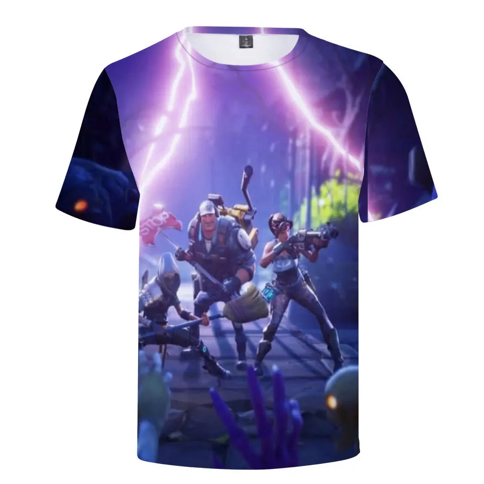 T shirt Детские 100 см-150 см аниме игровой Мужская Уличная толстовки с капюшоном в стиле «хип-хоп» свитер Для мужчин и Для женщин Толстовка Harajuku топы - Цвет: T shirt