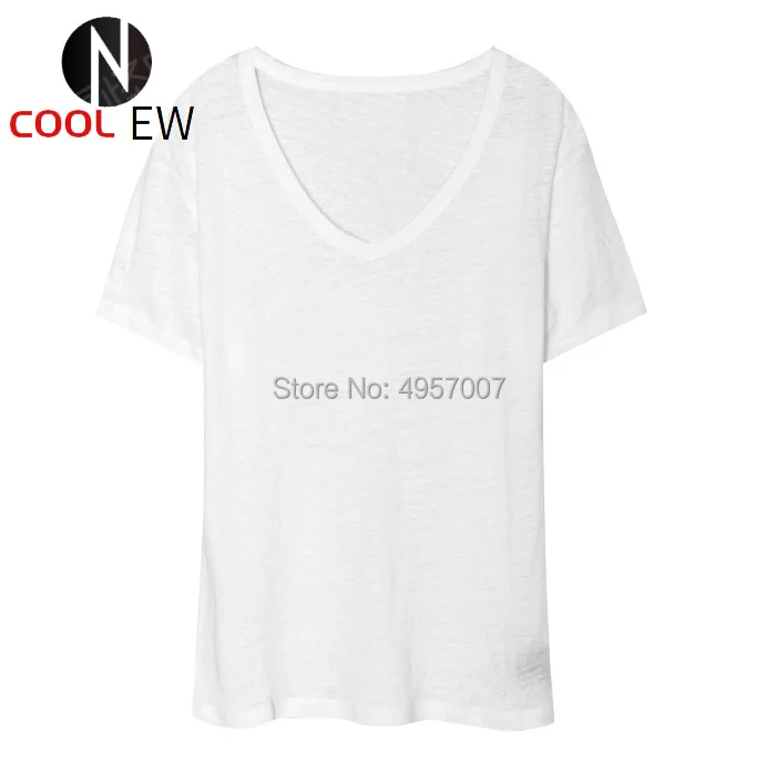 

Linen 100% White/Red V Neck Short Sleeve T-Shirt - 2021ss Ladies Red/White Solid Color T Shirt Top/Tees