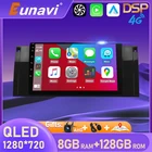 Eunavi 4G Carplay Android автомобильный мультимедийный видео плеер для BMW X5 E53 E39 1995 - 2002 2003 2 Din Автомобильный радио головное устройство GPS без DVD