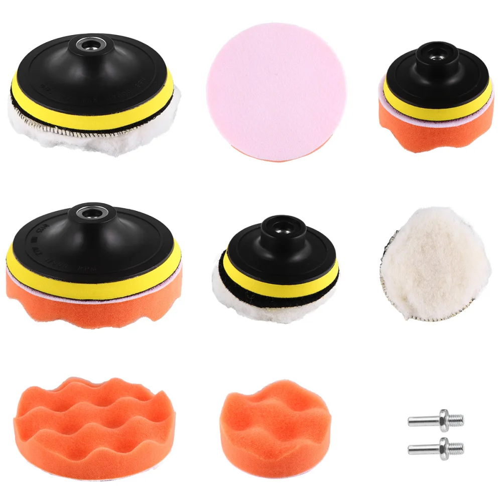 

16 Pcs Buffing and Polishing Pad Drill Polishing Pads kit Drill Adapter
