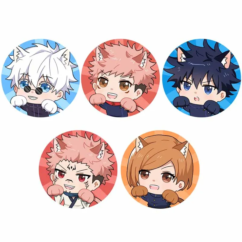 

Badge Jujutsu Kaisen Toge Inumaki Yuji Itadori Ryomensukuna Kugisaki Nobara Fushiguro Megumi Button Medal Brooch Pin Toy Cosplay