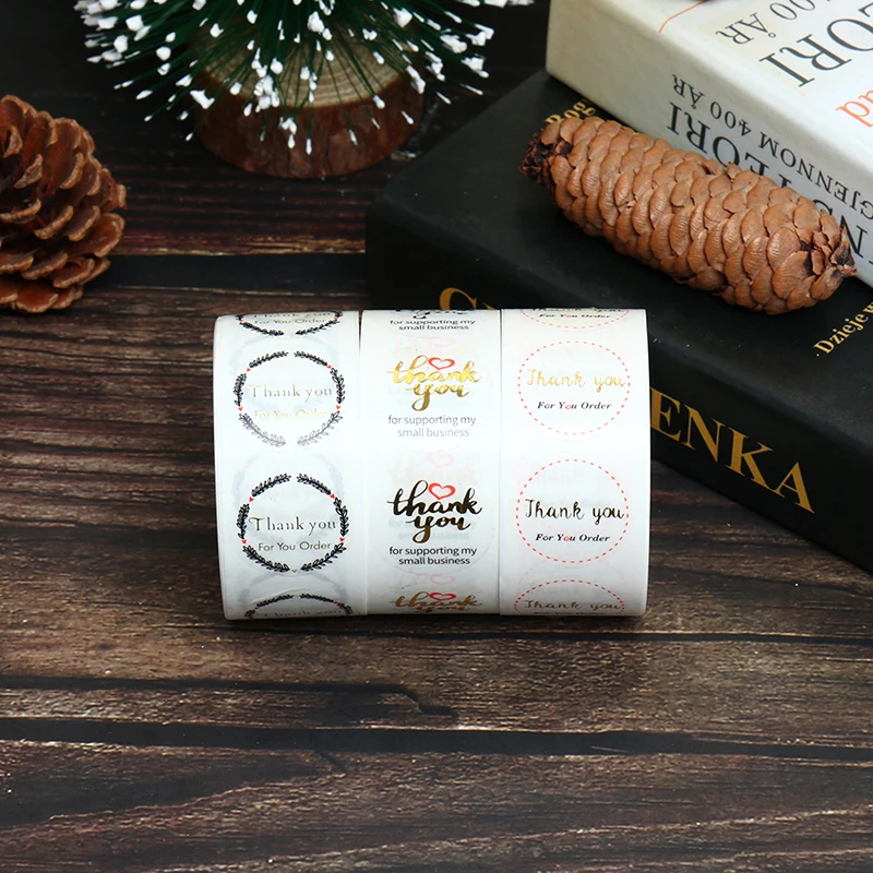 

Round Thank You For You Stickers Seal Labels For Small Shop Local Handmade Sticker Scrapbooking Gift Packaging