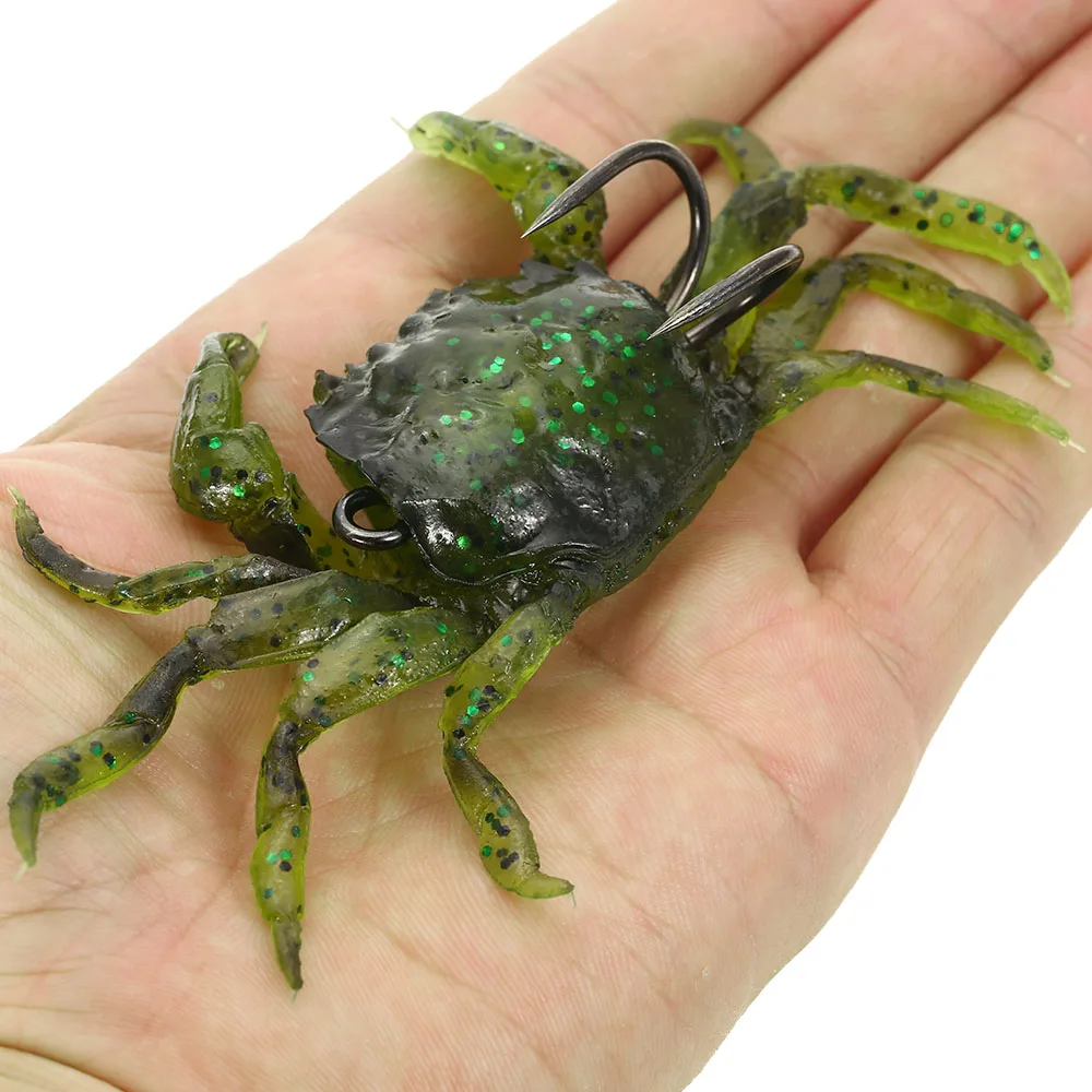 4 шт. мягкие рыболовные приманки крабы искусственные с крючками имитация морской