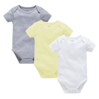 toddler baby jumpsuit unisex 3pcs romper newborn baby onesies 0 24m solid one piece roupa bebe de 100 cotton sweatshirts jumper