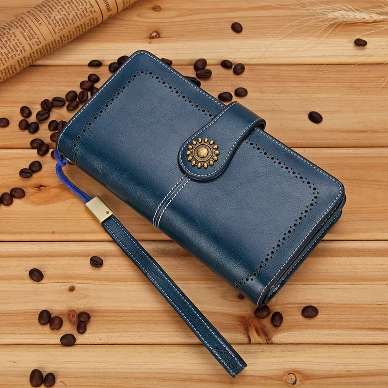 Женский Длинный кошелек Горячая Распродажа брендовый женский клатч из