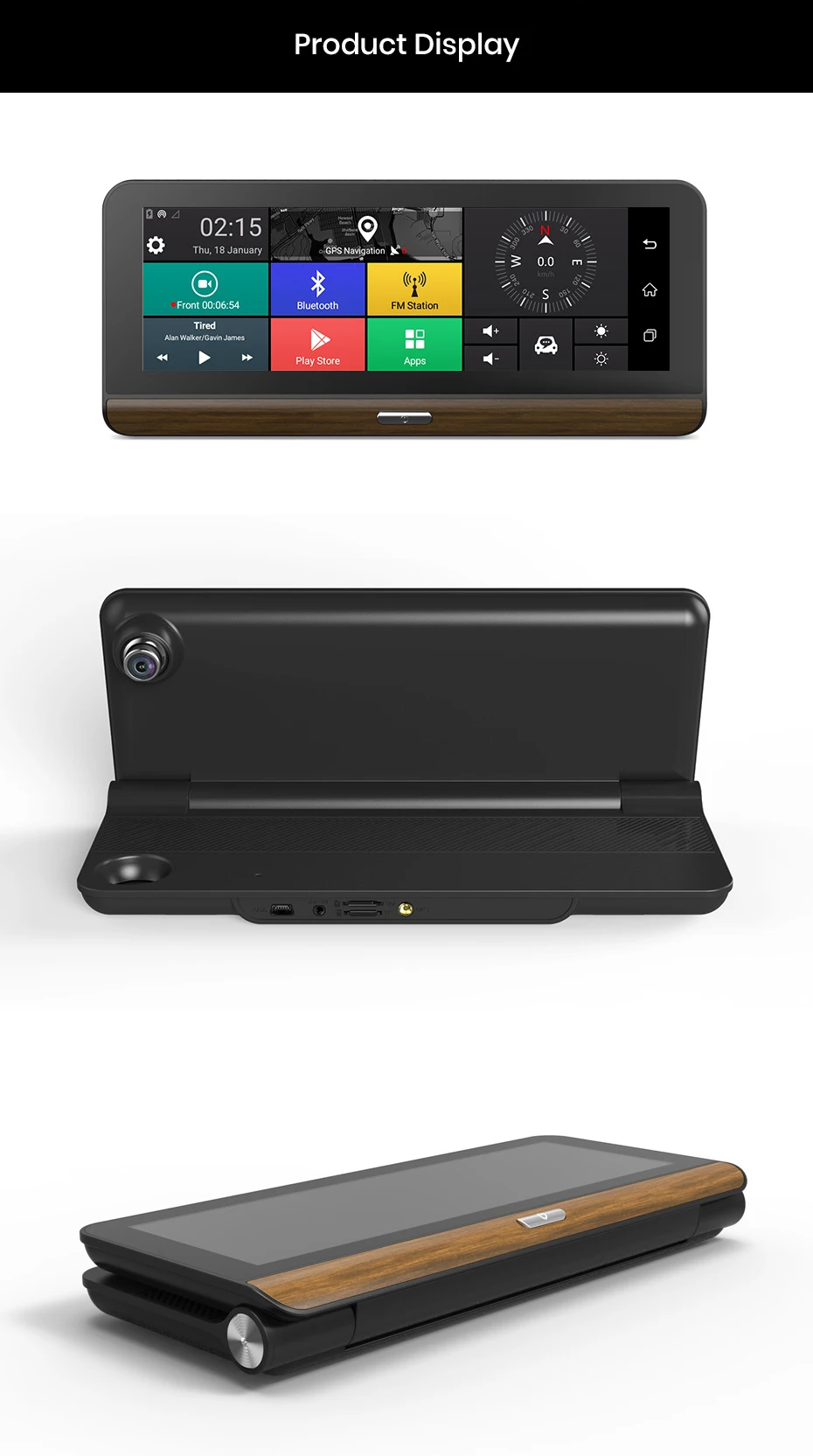 Anfilite E31 Pro 4G Автомобильная камера gps 7," Android 5,1 Автомобильные видеорегистраторы gps навигация видеорегистратор парковки мониторинг грузовика gps навигатор