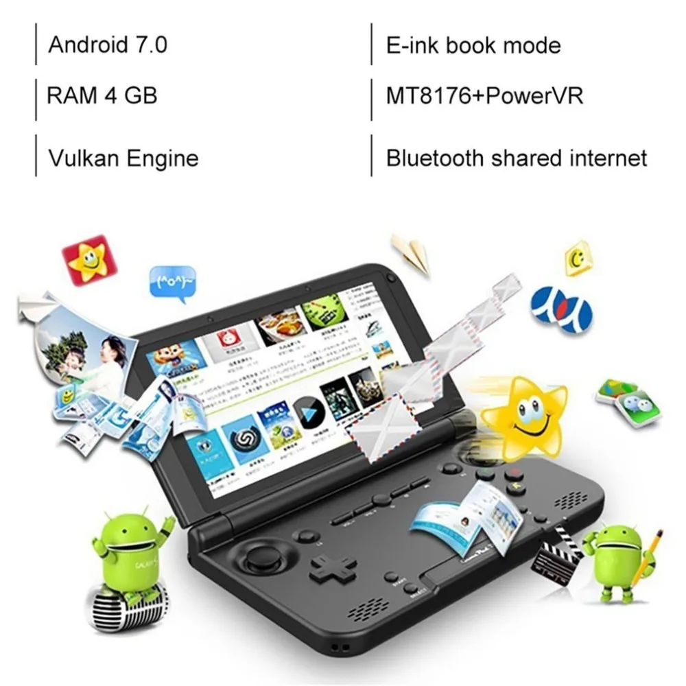 Новейший GPD XD Plus 5 дюймов сенсорный экран 4 ГБ/32 ГБ MTK 8176 шестиядерный портативный Игровая приставка планшет ноутбук подарок