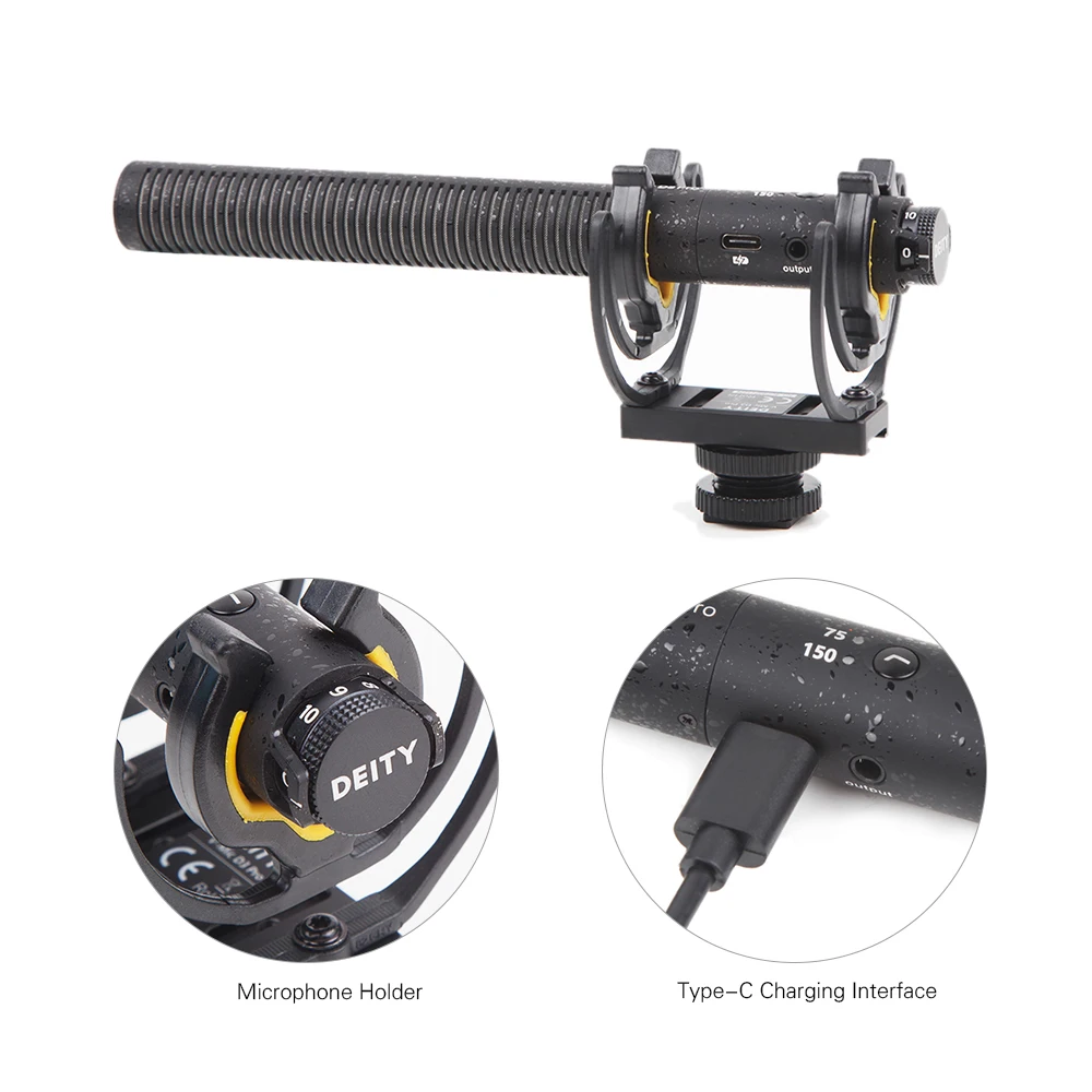 DEITY V-Mic D3 Pro конденсаторная камера Микрофон Видео Стерео Микрофон супер-Кардиоидная направленность микрофон для Canon sony Nikon видеокамеры