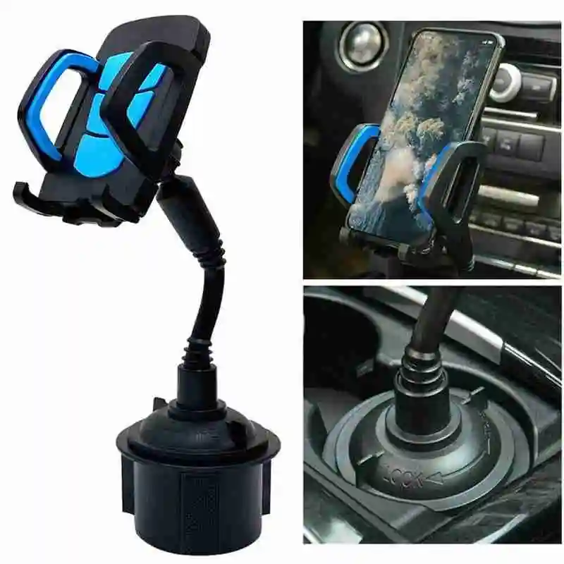 

1pcs Universal Car Phones Mount Navigation Bracket 360 Degree Rotation Adjustable Car Water Cup Holder Phones GPS Bracket