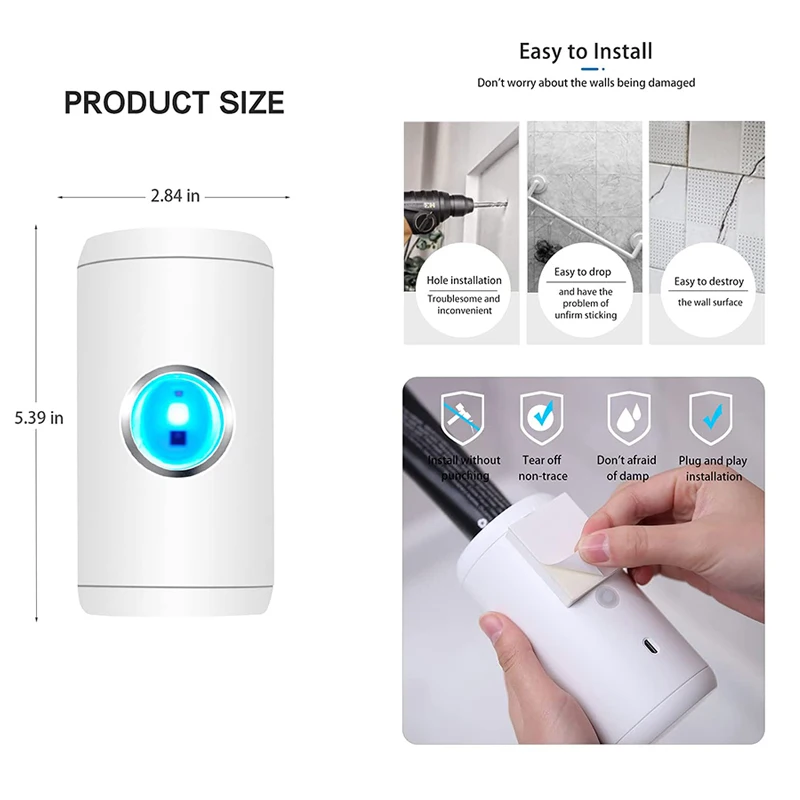 wall mount automatic electric toothpaste dispenser uv sensor disinfection toothpaste squeezer household bathroom accessories set free global shipping