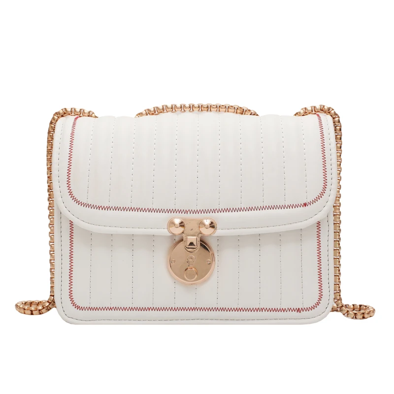 

Elegant Female Square Crossbody Bag 2020 Fashion New High quality Leather Women's Designer Handbag Chain Shoulder Messenger Bag