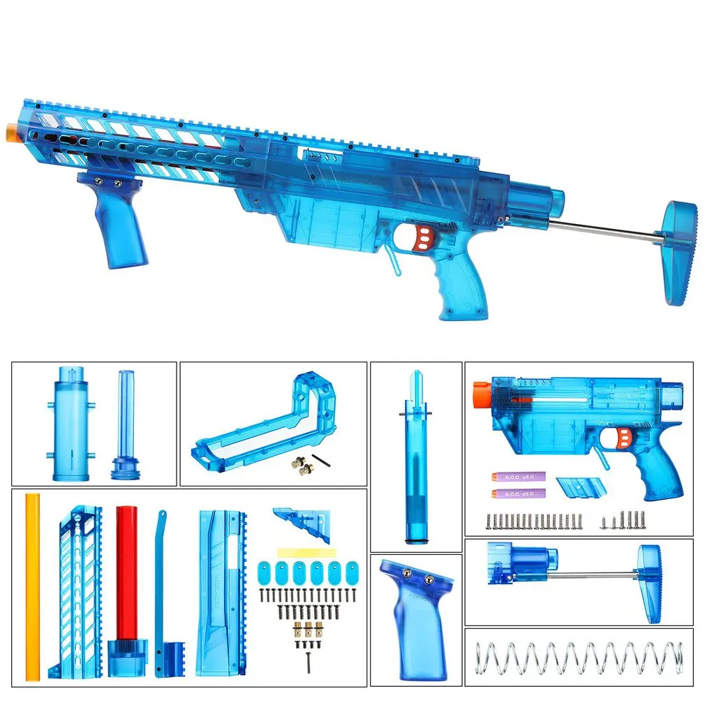 Синий Рабочий YY-R-W007 W008/W009 RMCX стиль мод наборы набор для Nerf N-Strike Elite Stryfe Blaster A насос Комплект Аксессуары для Игрушечного Пистолета - Цвет: Синий