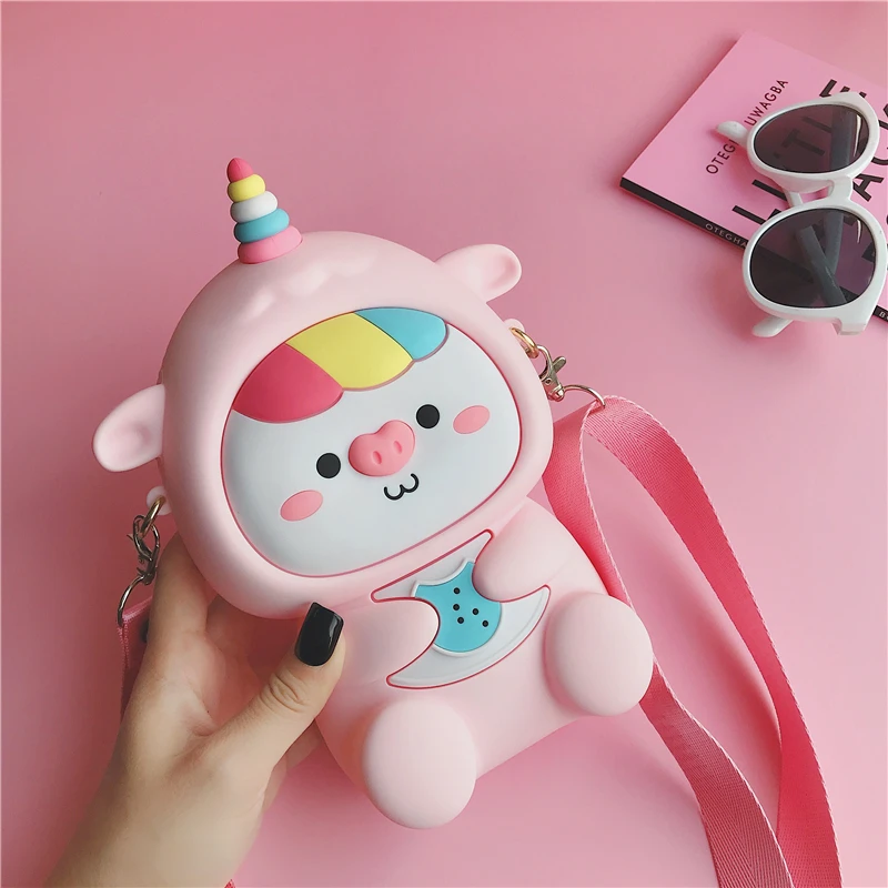 Женские сумки через плечо дизайнерские с мультяшным единорогом женская модная