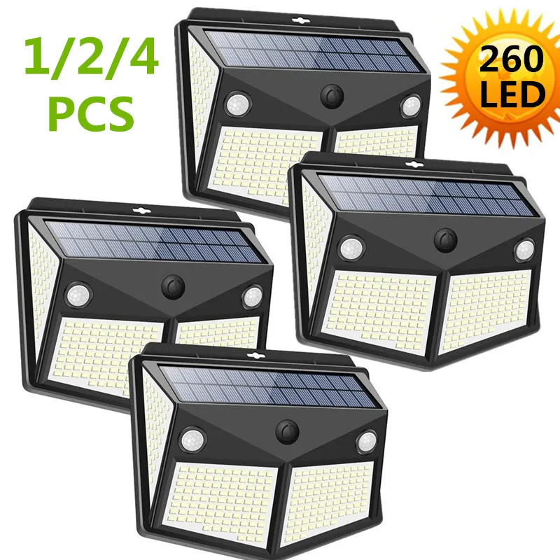 

Waterproof 144 LED Solar Light Outdoor Solar Lamp PIR Motion Sensor Solar Powered Sunlight Street Lights for Garden Decoration