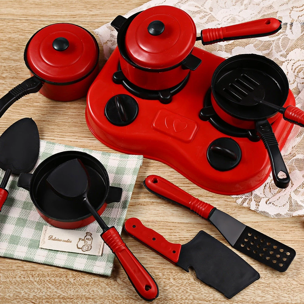 11 шт./компл. имитационная кухонная утварь игрушки посуда Детская ролевые игры