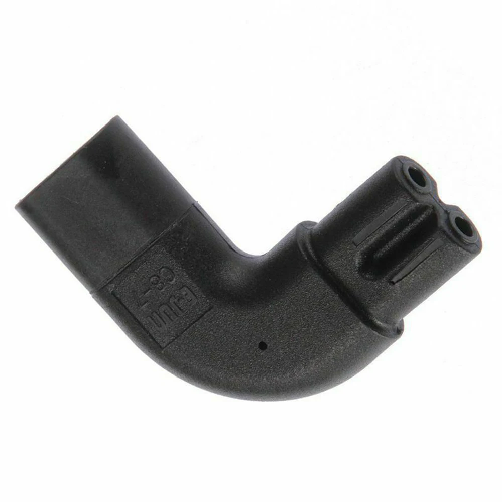 Черные разъемы IEC C8 папа-мама C7 прямоугольный адаптер питания переменного тока