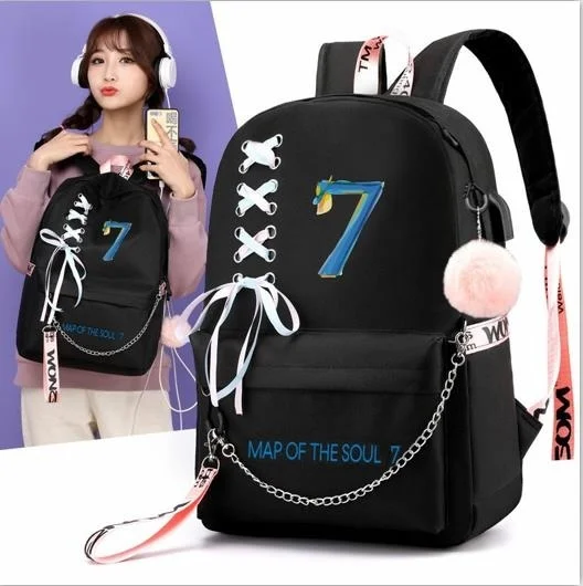Новый модный школьный рюкзак BPZMD Bt.s, дорожная сумка, сумка для компьютера, школьный рюкзак с Usb-разъемом, сумка