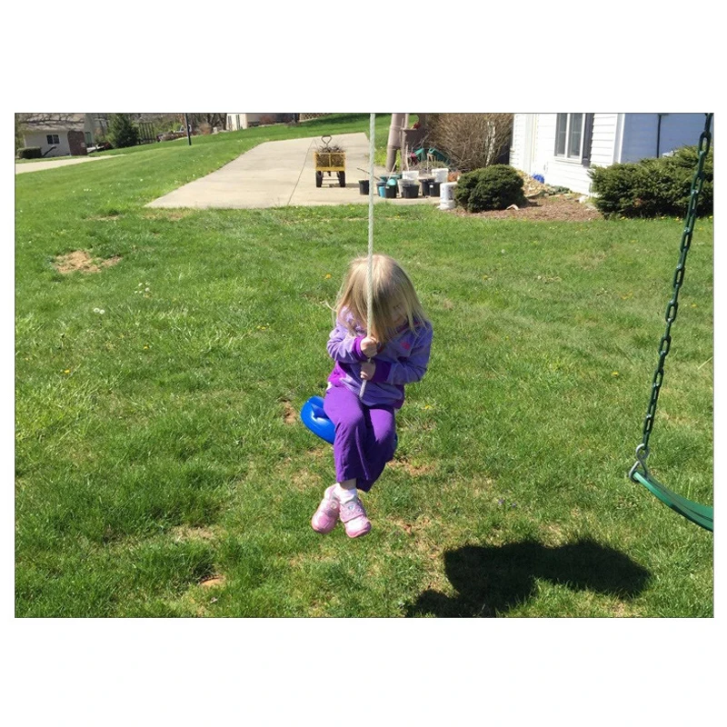 

Plastic Kids Toys Petal Swing Disc Hanging Plate Outdoor Indoor Round Rope Playground Playing