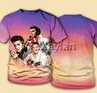 Футболка с 3D-принтом The King Elvis Presley для мужчин и женщин, уличная одежда в стиле рок, модная одежда, топы в стиле хип-хоп SW29