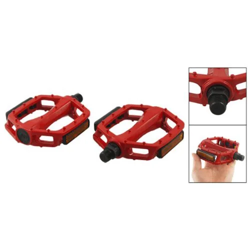 Metal MTB BMX Bike Bicycle Platform Pedals Red 14mm Axle Pair | Автомобили и мотоциклы