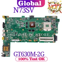 n73s for asus n73sv n73sm laptop motherboard original mainboard 100 test ok 3 ram slot gt630m 2g