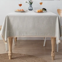oil proof and waterproof tablecloth solid disposable tablecloth freshing coffee table rectangular table cover living room decor