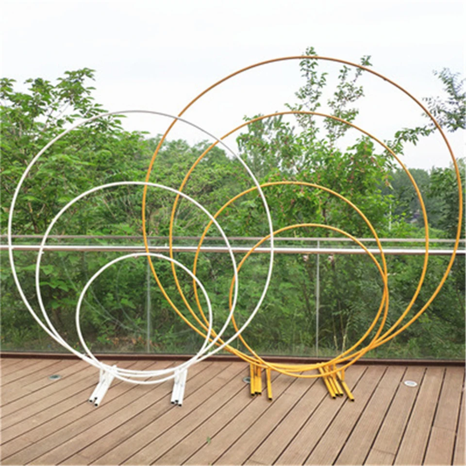 Decoraci&oacute;n de globos para bodas, Kit de arco de soporte circular para globos de cumplea&ntilde;os, arco para soporte de globos, decoraci&oacute;n de fiesta-0