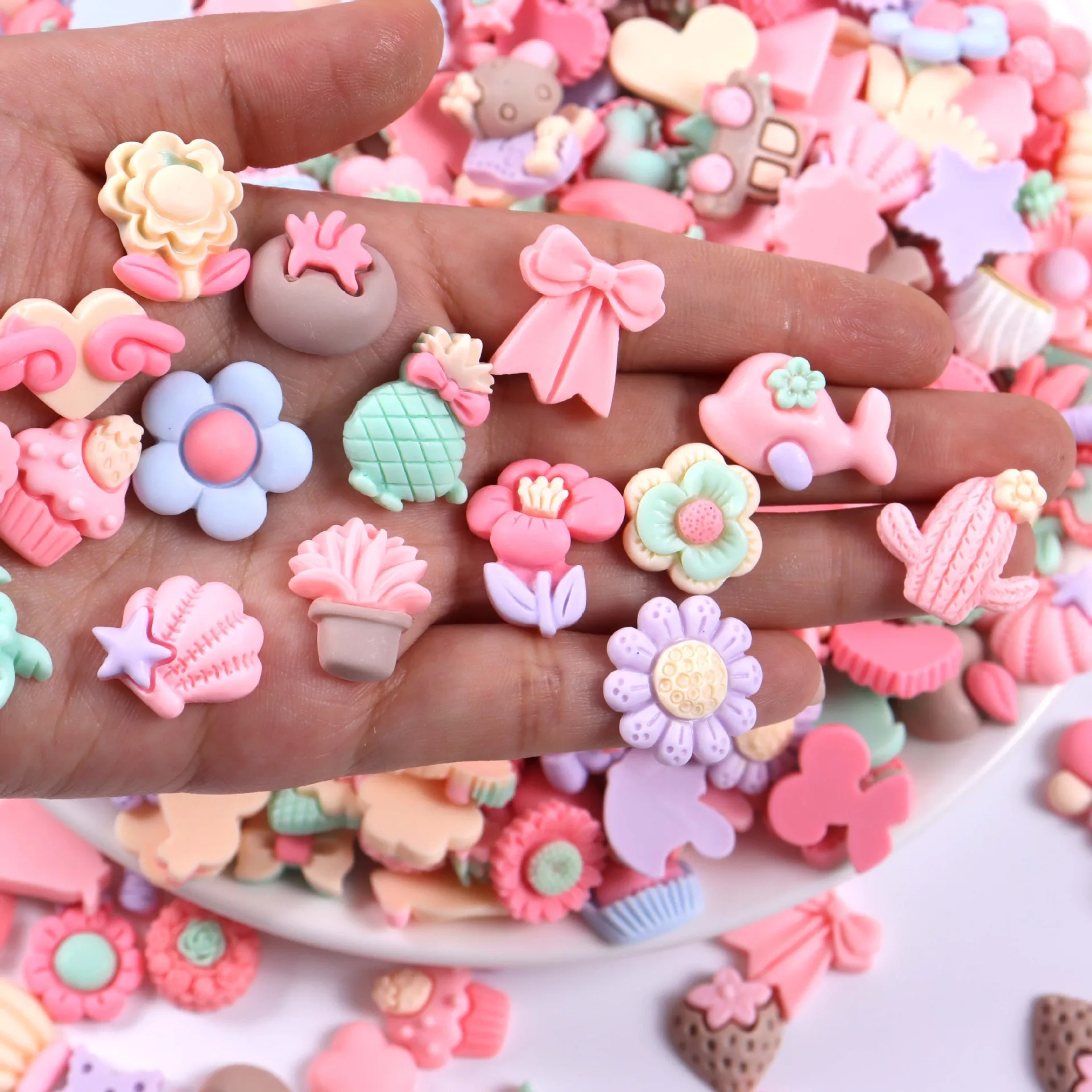 30 шт. кукольный домик смешанные хризантемы сердце мороженое фри фрукты