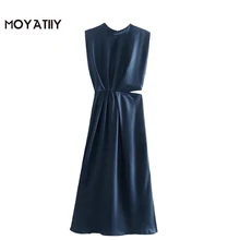 MOYATIIY vestido de verano Vintage con Espalda descubierta, sin mangas, fiesta, 2022 (3)