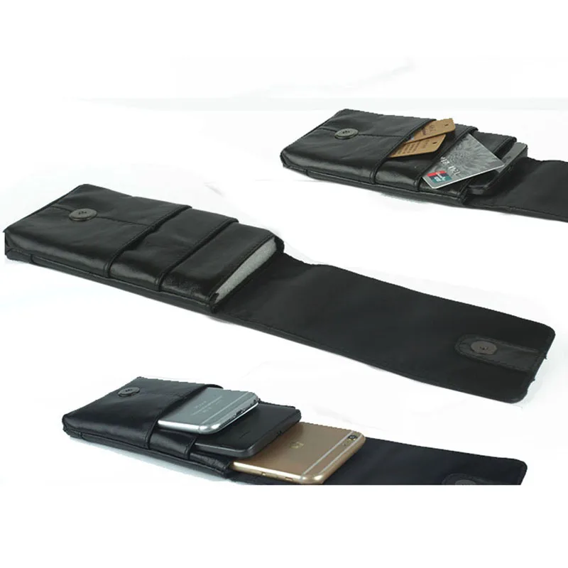 Мужской кошелек с отделением для сигарет поясной поясная сумка