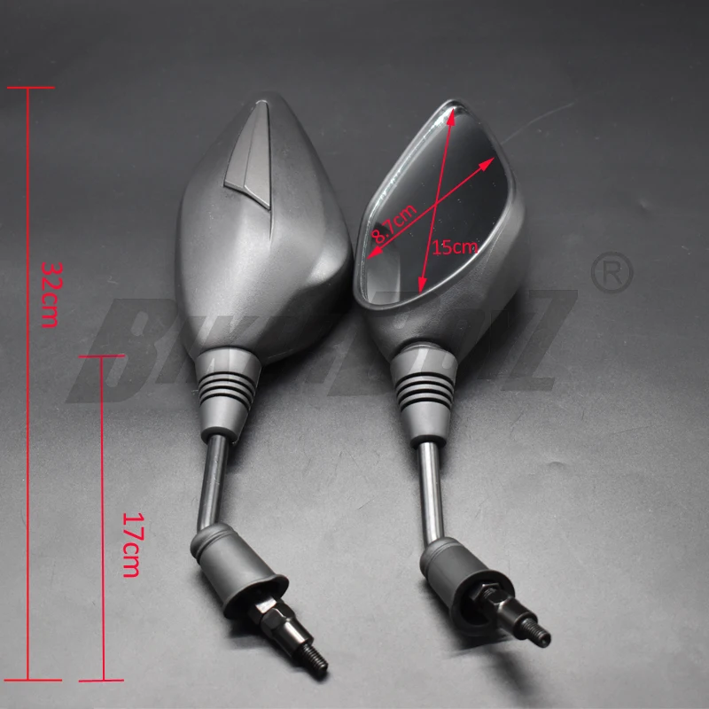 Универсальный 8 мм мотоцикл зеркало скутера e велосипеда зеркала заднего вида 2